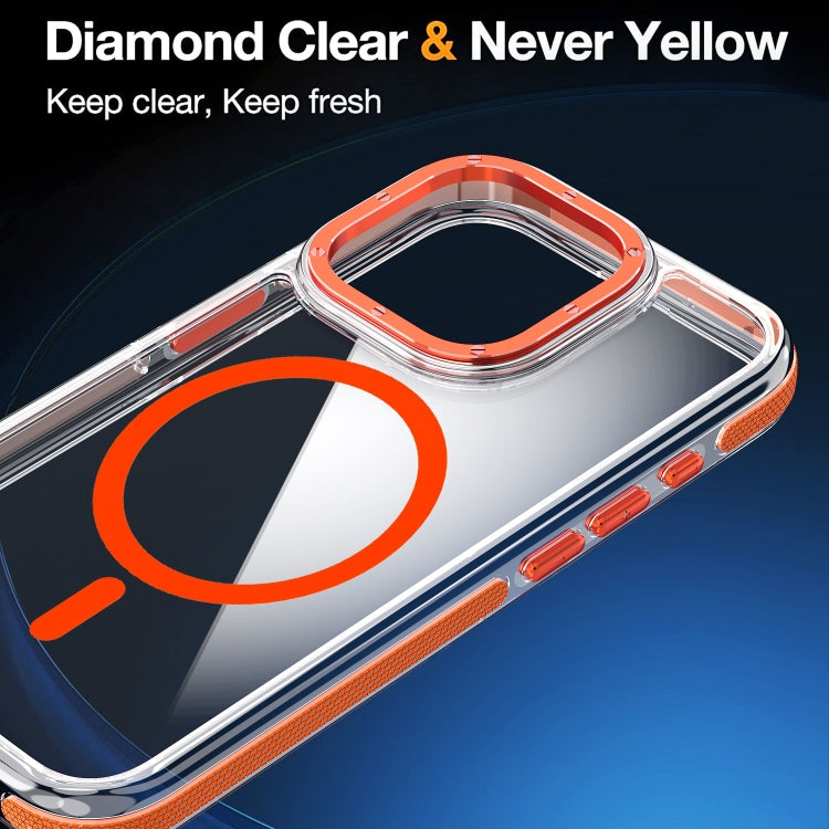 For iPhone 13 Pro Max Dual-Color Clear Acrylic Hybrid TPU MagSafe Phone Case(Grey) - iPhone 13 Pro Max Cases by PMC TechLife | Online Shopping South Africa | PMC TechLife
