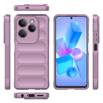 For Infinix Hot 40 Pro / Hot 40 Magic Shield TPU + Flannel Phone Case(Purple) - Infinix Cases by PMC Jewellery | Online Shopping South Africa | PMC Jewellery | Buy Now Pay Later Mobicred