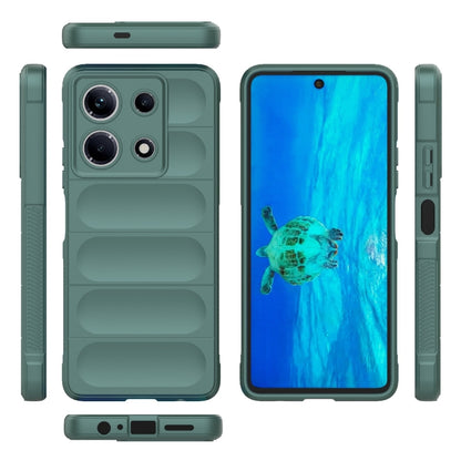 For Infinix Note 30 4G Magic Shield TPU + Flannel Phone Case(Dark Green) - Infinix Cases by PMC Jewellery | Online Shopping South Africa | PMC Jewellery | Buy Now Pay Later Mobicred