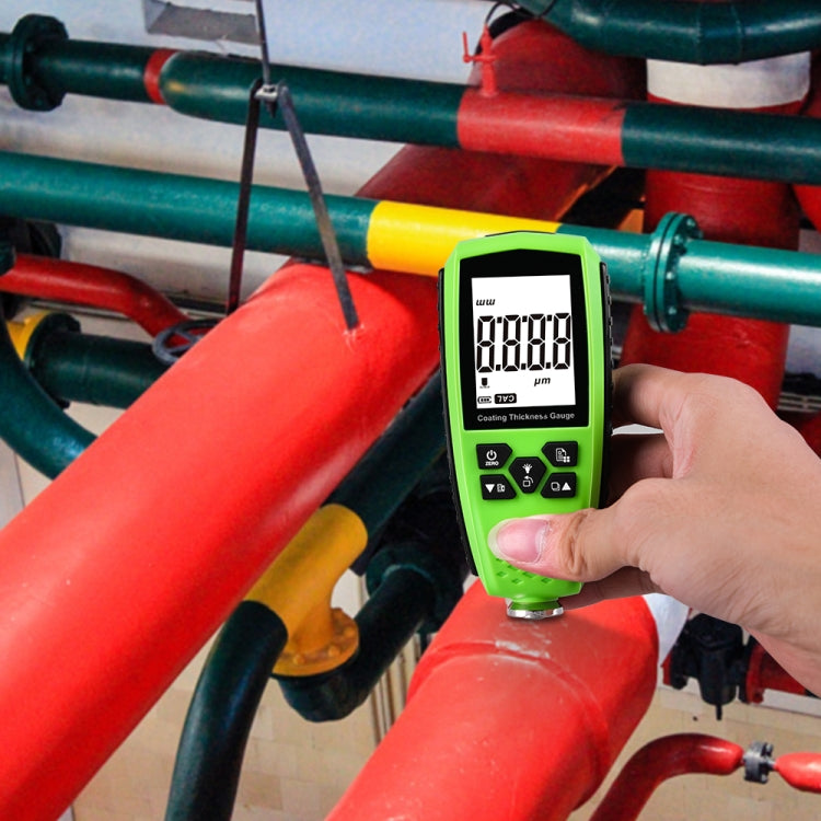 RZ859 Metal Coating Thickness Gauge(Green) - Coating Thickness Gauge by PMC TechLife | Online Shopping South Africa | PMC TechLife | Buy Now Pay Later Mobicred