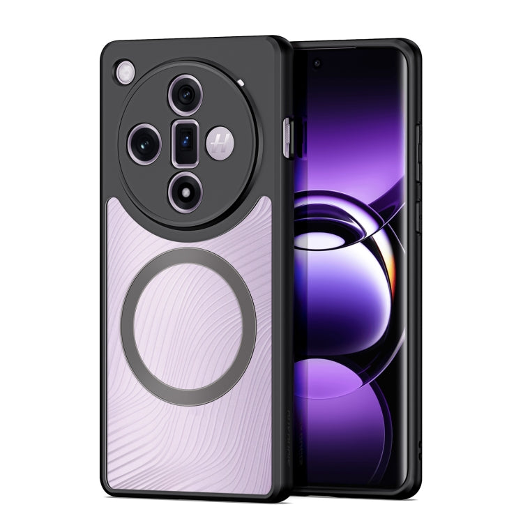 For OPPO Find X7 DUX DUCIS Aimo Mag Series TPU + PC MagSafe Frosted Feel Phone Case(Black) - Find X7 Cases by DUX DUCIS | Online Shopping South Africa | PMC Jewellery | Buy Now Pay Later Mobicred