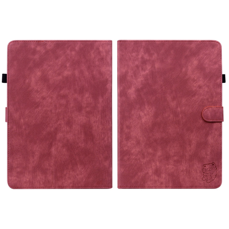 For Amazon Kindle Paperwhite 5  2023 2024 Tiger Pattern Flip Leather Tablet Case(Red) - Amazon by PMC Jewellery | Online Shopping South Africa | PMC Jewellery | Buy Now Pay Later Mobicred