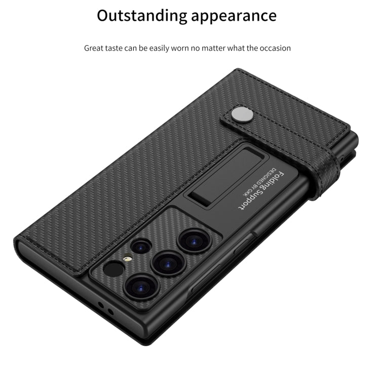 For Samsung Galaxy S24 5G GKK Flip Wallet Leather Phone Case, Without Pen(Carbon Fiber Texture) - Galaxy S24 5G Cases by GKK | Online Shopping South Africa | PMC Jewellery | Buy Now Pay Later Mobicred