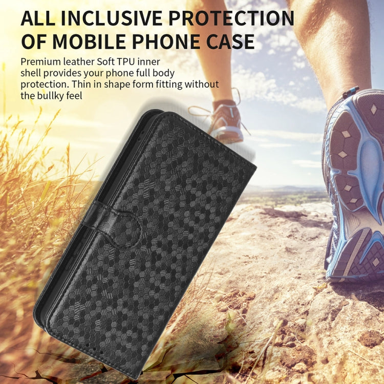 For Motorola Edge 5G 2024 Honeycomb Dot Texture Leather Phone Case(Green) - Motorola Cases by PMC Jewellery | Online Shopping South Africa | PMC Jewellery | Buy Now Pay Later Mobicred