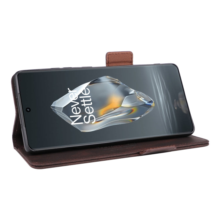 For OnePlus Ace 3 5G Magnetic Clasp Leather Phone Case(Brown) - OnePlus Cases by PMC TechLife | Online Shopping South Africa | PMC TechLife | Buy Now Pay Later Mobicred