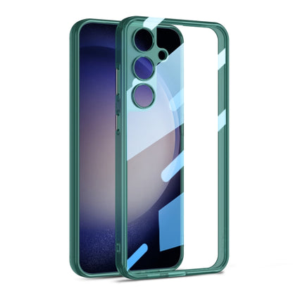 For Samsung Galaxy S24+ 5G GKK Space Frame Transparent PC + TPU Phone Case(Transparent Green) - Galaxy S24+ 5G Cases by GKK | Online Shopping South Africa | PMC Jewellery | Buy Now Pay Later Mobicred