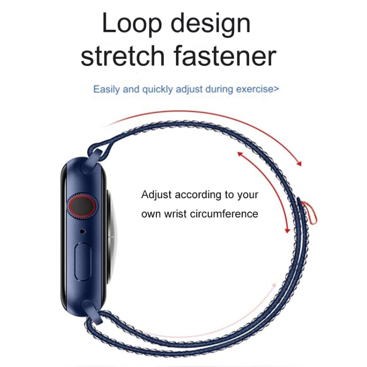 For Apple Watch Series 7 45mm Loop Nylon Watch Band(Colorful Starlight) - free shipping - PMC TechLife - Order now!