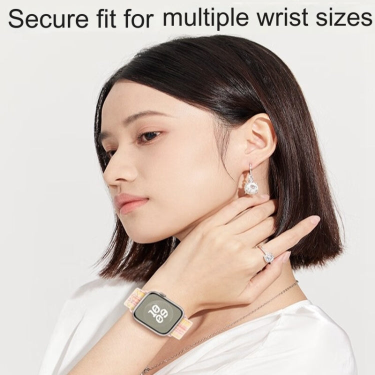 For Apple Watch Series 4 44mm Loop Nylon Watch Band(Royal Blue Orange) - free shipping - PMC TechLife - Order now!