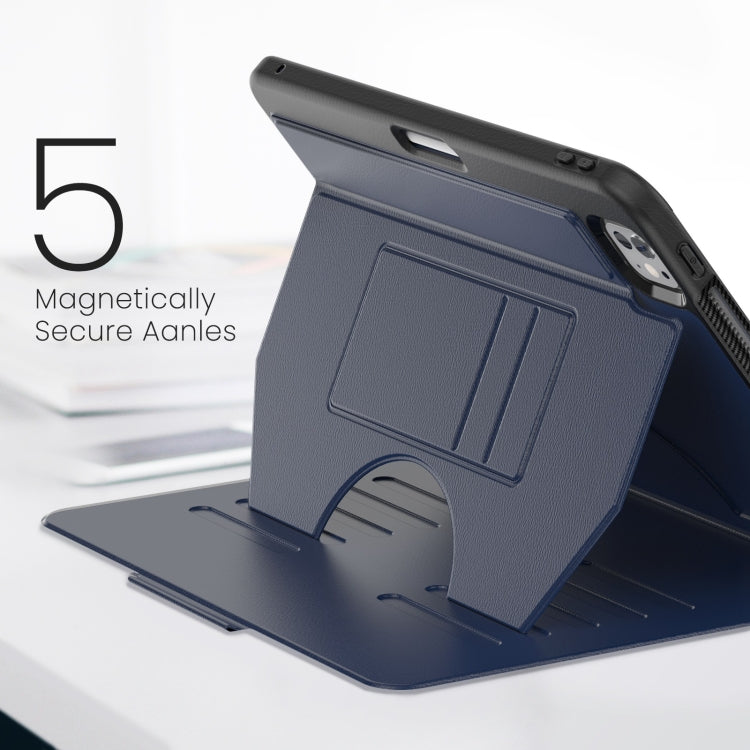 For iPad Pro 11 2024 Notebook Magnetic Leather Tablet Case(Navy Blue) - iPad Pro 11 2024 Cases by PMC TechLife | Online Shopping South Africa | PMC TechLife | Buy Now Pay Later Mobicred