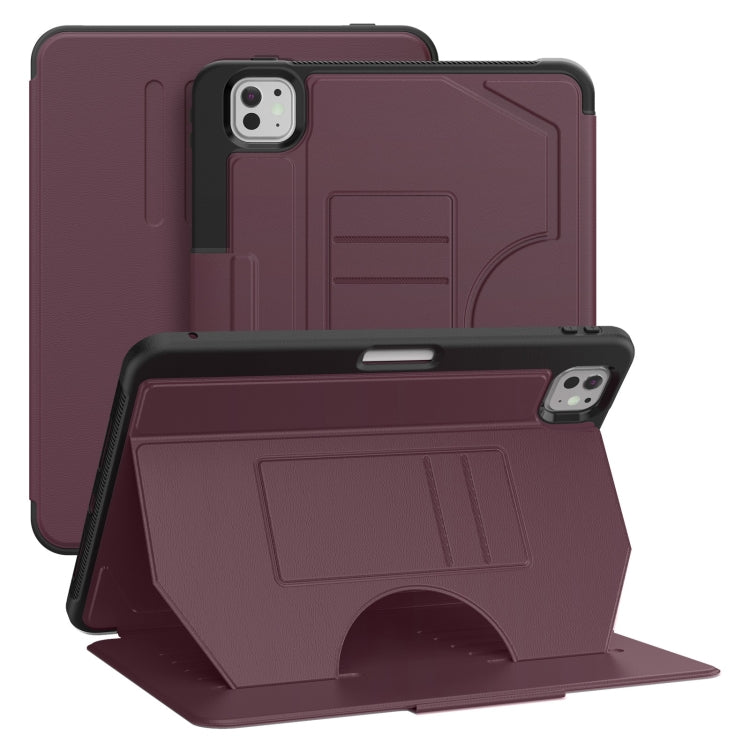 For iPad Pro 11 2024 Notebook Magnetic Leather Tablet Case(Purple) - iPad Pro 11 2024 Cases by PMC Jewellery | Online Shopping South Africa | PMC Jewellery | Buy Now Pay Later Mobicred