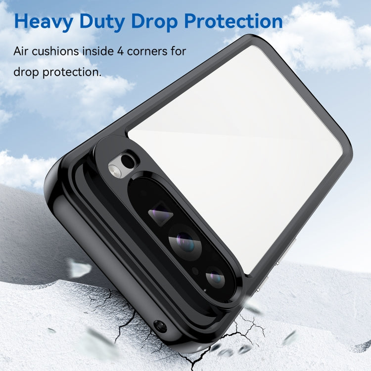 For Google Pixel 9 Pro Colorful Series Acrylic Hybrid TPU Phone Case(Black) - Google Cases by PMC TechLife | Online Shopping South Africa | PMC TechLife | Buy Now Pay Later Mobicred