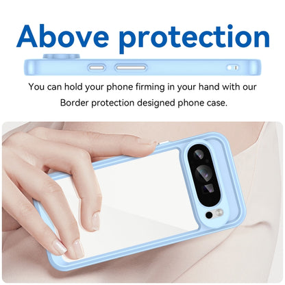 For Google Pixel 9 Pro Colorful Series Acrylic Hybrid TPU Phone Case(Blue) - Google Cases by PMC Jewellery | Online Shopping South Africa | PMC Jewellery | Buy Now Pay Later Mobicred