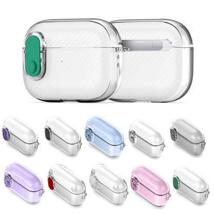 For AirPods 1/2 DUX DUCIS PECK Series Split Transparent Carbon Fiber Earphone Case(Transparent) - For AirPods 1/2 by DUX DUCIS | Online Shopping South Africa | PMC Jewellery | Buy Now Pay Later Mobicred