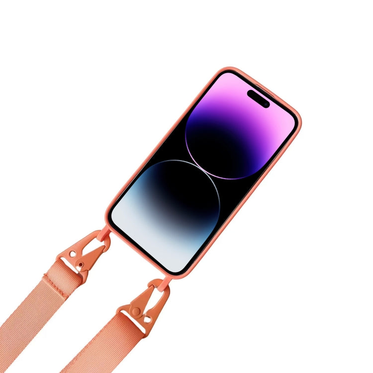 For iPhone 16 Pro Max Card Slot Liquid Silicone Phone Case with Lanyard(White) - iPhone 16 Pro Max Cases by PMC TechLife | Online Shopping South Africa | PMC TechLife | Buy Now Pay Later Mobicred