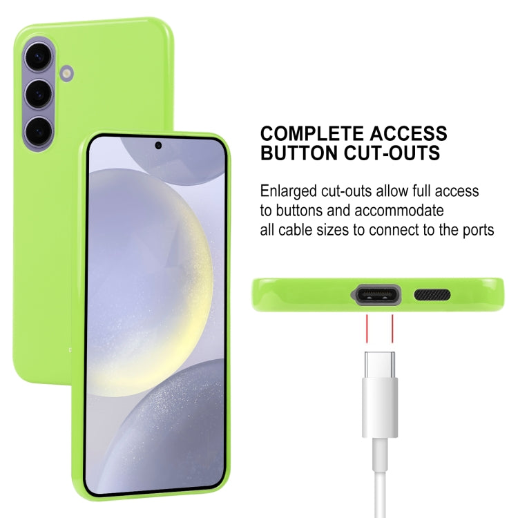 For Samsung Galaxy S24 5G GOOSPERY PEARL JELLY Shockproof TPU Phone Case(Fluorescent Green) - Galaxy S24 5G Cases by GOOSPERY | Online Shopping South Africa | PMC Jewellery | Buy Now Pay Later Mobicred