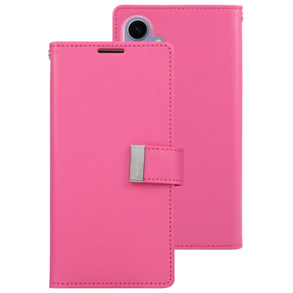 For Samsung Galaxy S24 5G GOOSPERY RICH DIARY Crazy Horse Texture Leather Phone Case(Rose Red) - Galaxy S24 5G Cases by GOOSPERY | Online Shopping South Africa | PMC Jewellery | Buy Now Pay Later Mobicred