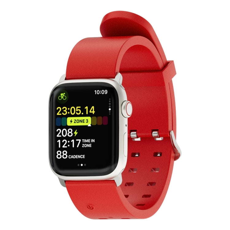 For Apple Watch Series 8 45mm Luminous Colorful Light Silicone Watch Band(Red) - Watch Bands by PMC Jewellery | Online Shopping South Africa | PMC Jewellery