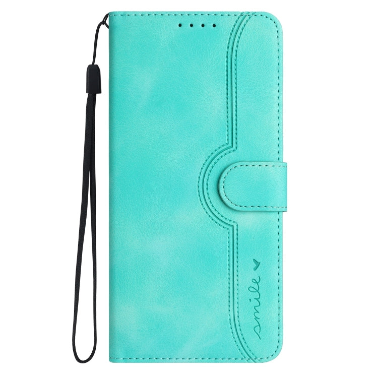 For Tecno Spark Go 2024 Heart Pattern Skin Feel Leather Phone Case(Light Blue) - Tecno Cases by PMC Jewellery | Online Shopping South Africa | PMC Jewellery | Buy Now Pay Later Mobicred