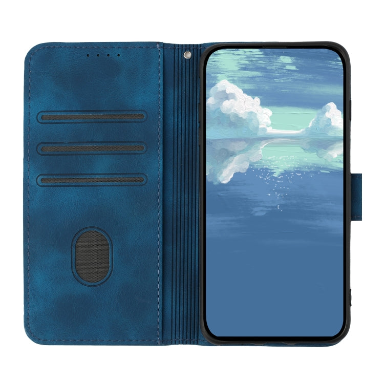 For Tecno Spark Go 2024 Line Pattern Skin Feel Leather Phone Case(Royal Blue) - Tecno Cases by PMC Jewellery | Online Shopping South Africa | PMC Jewellery | Buy Now Pay Later Mobicred