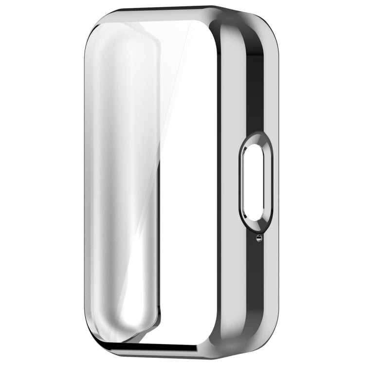 For Samsung Galaxy Fit 3 Full Coverage TPU Electroplated Watch Protective Case(Silver) - Watch Cases by PMC TechLife | Online Shopping South Africa | PMC TechLife