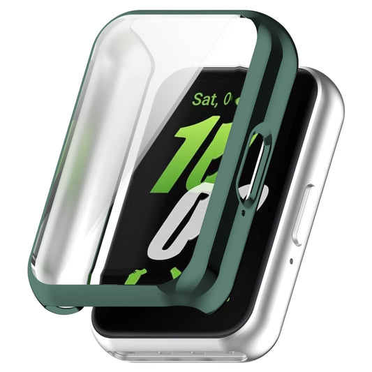 For Samsung Galaxy Fit 3 Full Coverage TPU Electroplated Watch Protective Case(Green) - Watch Cases by PMC Jewellery | Online Shopping South Africa | PMC Jewellery