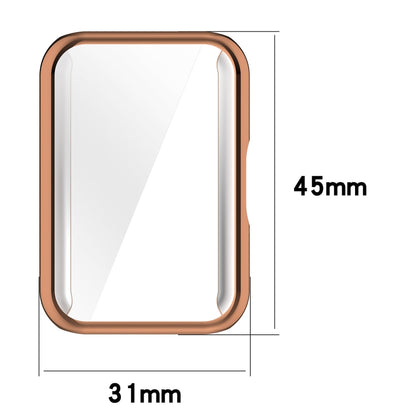 For Samsung Galaxy Fit 3 Full Coverage TPU Electroplated Watch Protective Case(Transparent White) - Watch Cases by PMC Jewellery | Online Shopping South Africa | PMC Jewellery