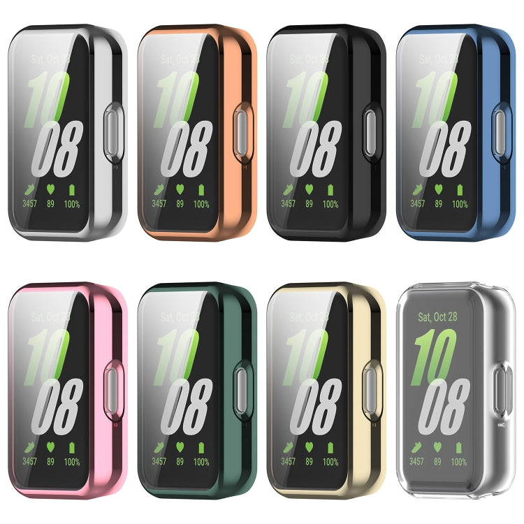 For Samsung Galaxy Fit 3 Full Coverage TPU Electroplated Watch Protective Case(Blue) - Watch Cases by PMC TechLife | Online Shopping South Africa | PMC TechLife