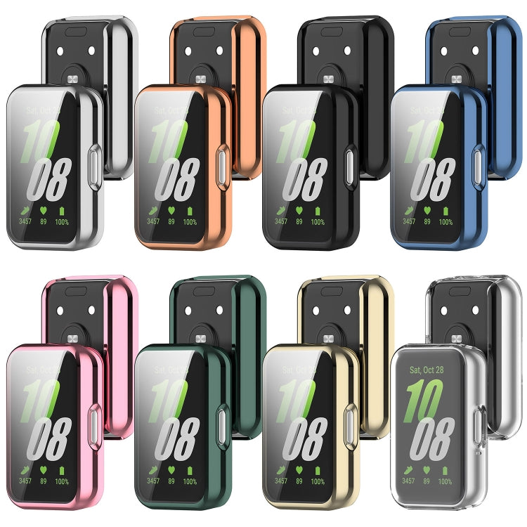 For Samsung Galaxy Fit 3 Full Coverage TPU Electroplated Watch Protective Case(Light Gold) - Watch Cases by PMC TechLife | Online Shopping South Africa | PMC TechLife | Buy Now Pay Later Mobicred