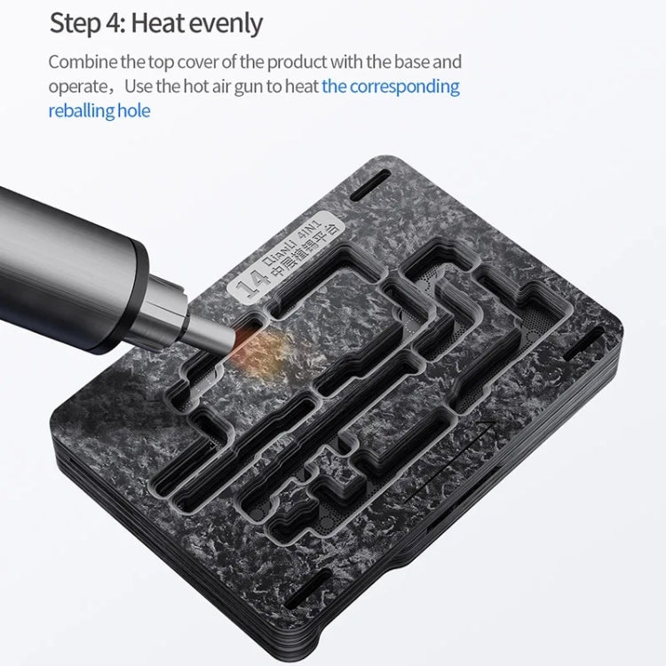 Qianli Magnetic Middle Layer BGA Reballing Platform For iPhone 14 Series - BGA Stencils by QIANLI | Online Shopping South Africa | PMC TechLife | Buy Now Pay Later Mobicred