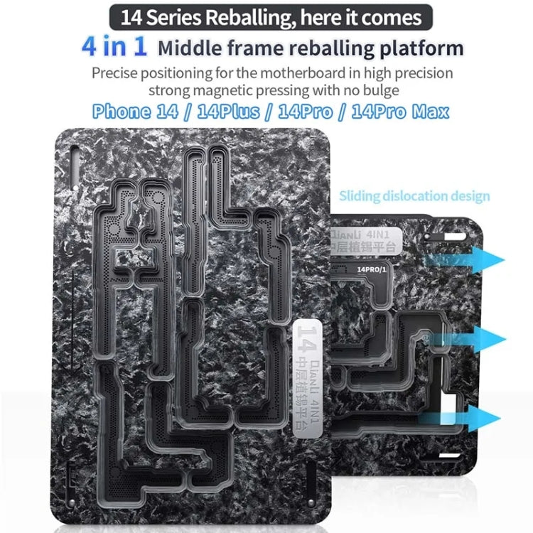 Qianli Magnetic Middle Layer BGA Reballing Platform For iPhone 14 Series - BGA Stencils by QIANLI | Online Shopping South Africa | PMC TechLife | Buy Now Pay Later Mobicred