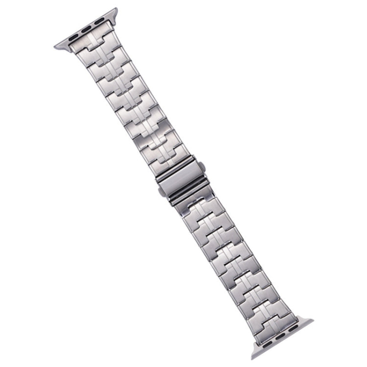 For Apple Watch SE 44mm Stainless Steel Watch Band(Silver) - free shipping - PMC TechLife - Order now!