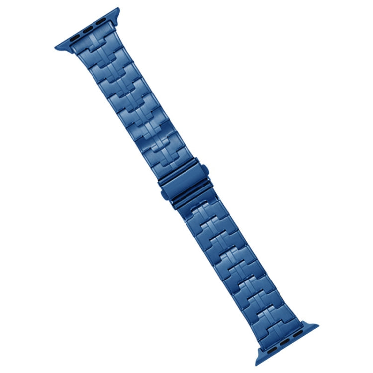 For Apple Watch Series 5 44mm Stainless Steel Watch Band(Blue) - free shipping - PMC TechLife - Order now!