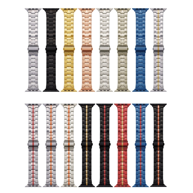 For Apple Watch 42mm Stainless Steel Watch Band(Blue) - free shipping - PMC TechLife - Order now!