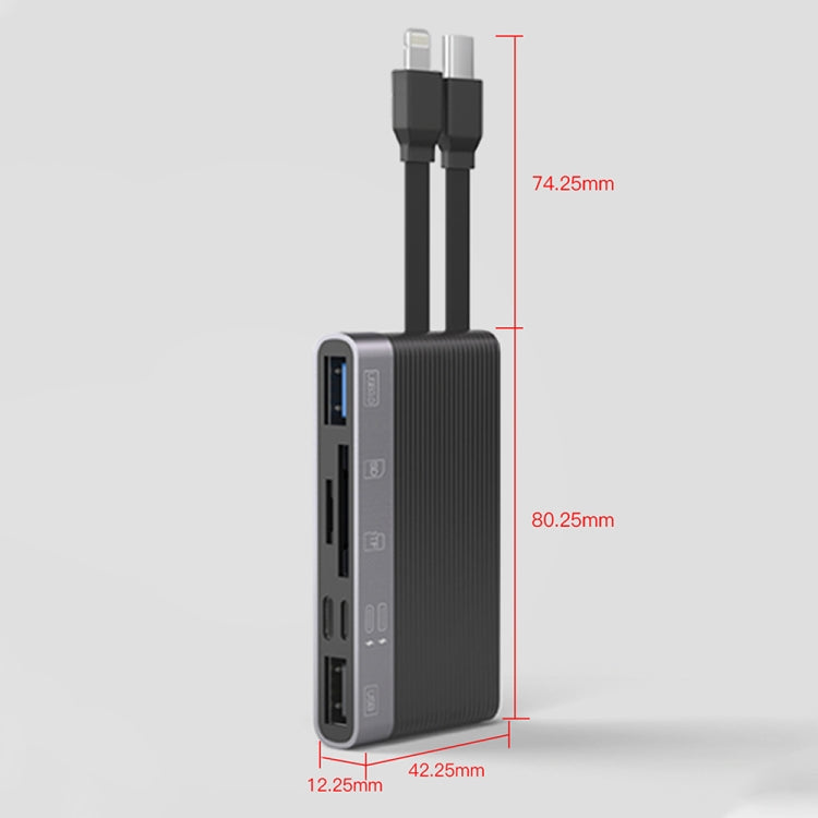 NK-1048HD 6 in 1 Multifunctional Docking Station(Black) - Converter & Adapter by PMC TechLife | Online Shopping South Africa | PMC TechLife | Buy Now Pay Later Mobicred