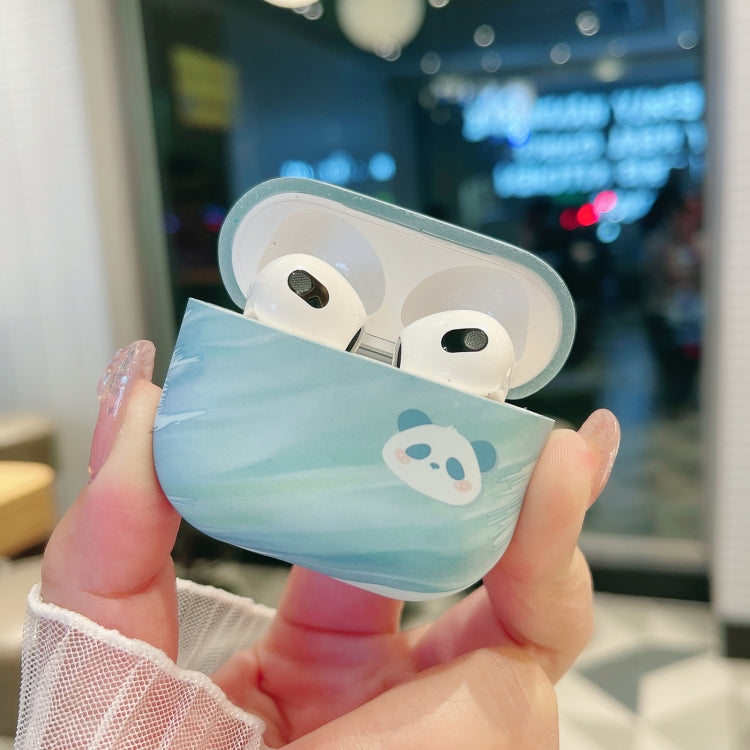 For AirPods 3 Panda PC Matte Earphone Protective Case - For AirPods 3 by PMC Jewellery | Online Shopping South Africa | PMC Jewellery | Buy Now Pay Later Mobicred
