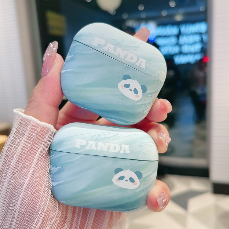 For AirPods 1/2 Panda PC Matte Earphone Protective Case - For AirPods 1/2 by PMC Jewellery | Online Shopping South Africa | PMC Jewellery | Buy Now Pay Later Mobicred
