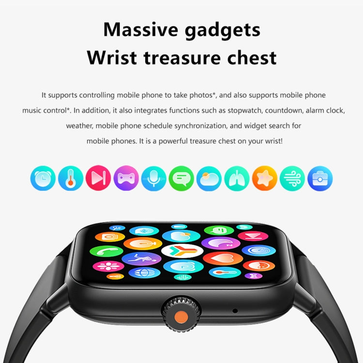 QS13 1.83 inch BT5.2 Smart Sport Watch, Support Bluetooth Call / Sleep / Blood Sugar / Blood Oxygen / Heart Rate / Blood Pressure Health Monitor(Pink) - Smart Watches by PMC TechLife | Online Shopping South Africa | PMC TechLife | Buy Now Pay Later Mobicred