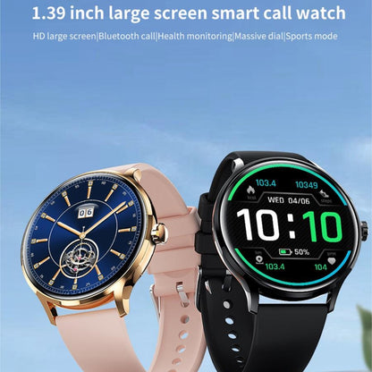 QS80 1.39 inch BT5.2 Smart Sport Watch, Support Bluetooth Call / Sleep / Blood Oxygen / Temperature / Heart Rate / Blood Pressure Health Monitor(Black) - Smart Watches by PMC Jewellery | Online Shopping South Africa | PMC Jewellery