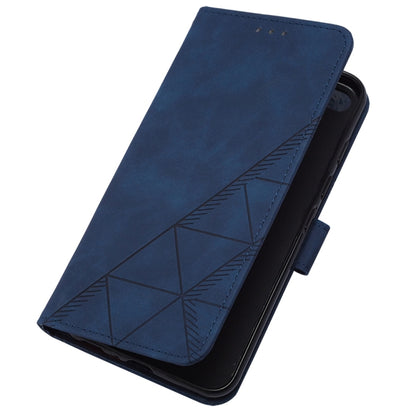 For Google Pixel 9 Crossbody 3D Embossed Flip Leather Phone Case(Blue) - Google Cases by PMC Jewellery | Online Shopping South Africa | PMC Jewellery | Buy Now Pay Later Mobicred