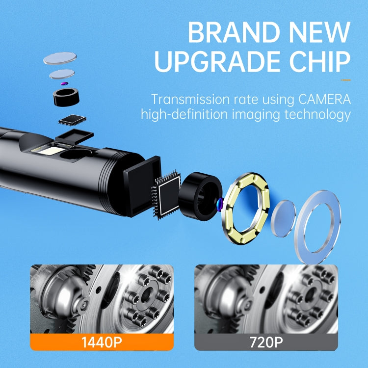 AN112 8mm Double Lenses HD Industry Endoscope Type-C + Micro USB + 8 Pin Connection, Length:2m Soft Tube -  by PMC TechLife | Online Shopping South Africa | PMC TechLife | Buy Now Pay Later Mobicred