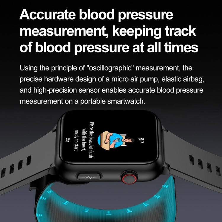 TK63 1.91 Inch Color Screen Air Pump Smart Watch, Supports Blood Pressure Monitoring / ECG(Blue) - Smart Watches by PMC TechLife | Online Shopping South Africa | PMC TechLife