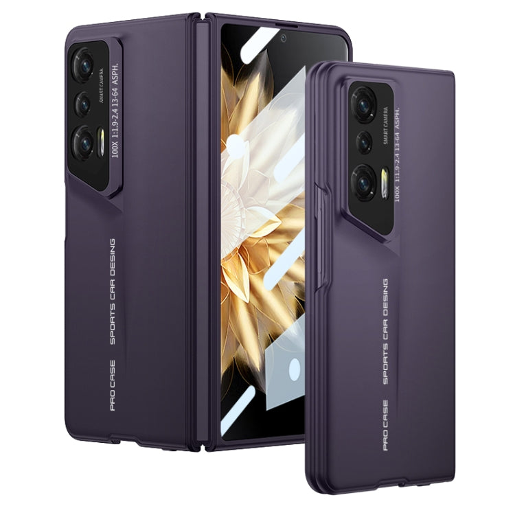 For Honor Magic V GKK Integrated Blade Ultra-thin Full Coverage Phone Case(Purple) - Honor Cases by GKK | Online Shopping South Africa | PMC Jewellery | Buy Now Pay Later Mobicred