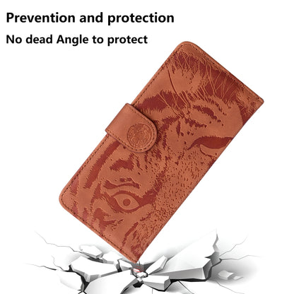 For Google Pixel 9 Pro 5G Tiger Embossing Pattern Flip Leather Phone Case(Brown) - Google Cases by PMC Jewellery | Online Shopping South Africa | PMC Jewellery | Buy Now Pay Later Mobicred