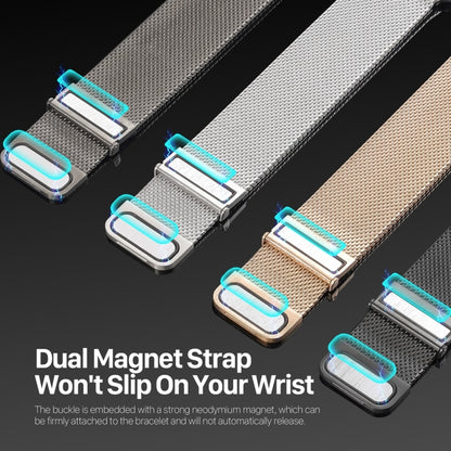 For Apple Watch SE 2023 40mm DUX DUCIS Milanese Pro Series Stainless Steel Watch Band(Silver) - Watch Bands by DUX DUCIS | Online Shopping South Africa | PMC Jewellery