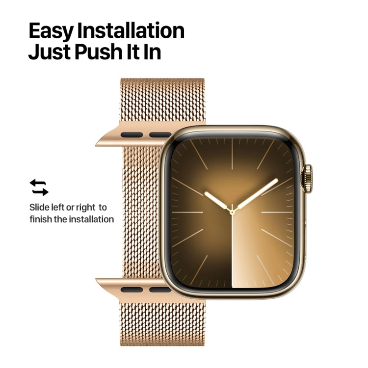 For Apple Watch Ultra 49mm DUX DUCIS Milanese Pro Series Stainless Steel Watch Band(Gold) - Watch Bands by DUX DUCIS | Online Shopping South Africa | PMC Jewellery