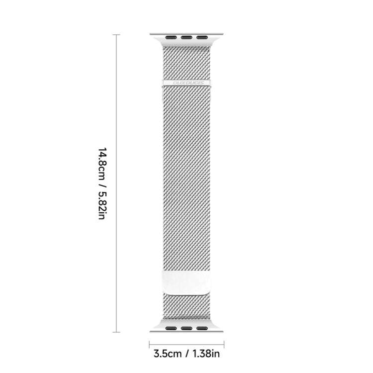 For Apple Watch SE 2022 40mm DUX DUCIS Milanese Pro Series Stainless Steel Watch Band(Silver) - Watch Bands by DUX DUCIS | Online Shopping South Africa | PMC Jewellery