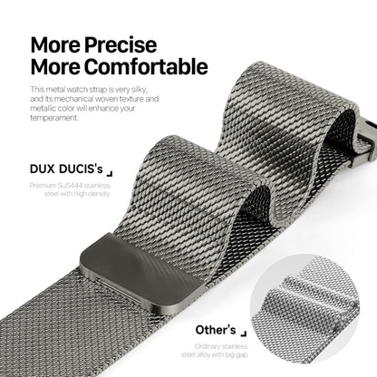 For Apple Watch SE 40mm DUX DUCIS Milanese Pro Series Stainless Steel Watch Band(Graphite) - Watch Bands by DUX DUCIS | Online Shopping South Africa | PMC Jewellery