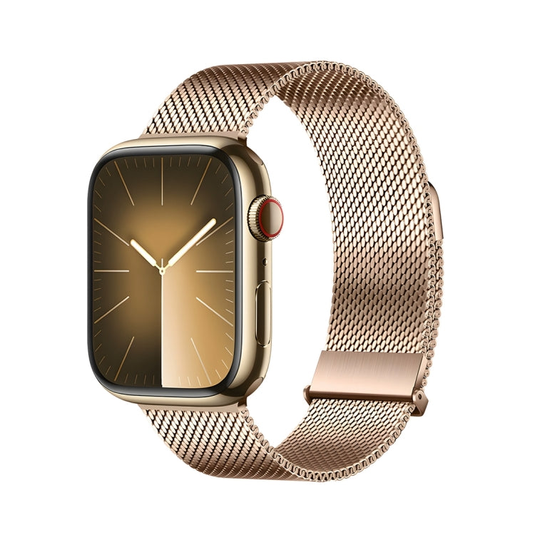 For Apple Watch Series 6 40mm DUX DUCIS Milanese Pro Series Stainless Steel Watch Band(Gold) - Watch Bands by DUX DUCIS | Online Shopping South Africa | PMC Jewellery