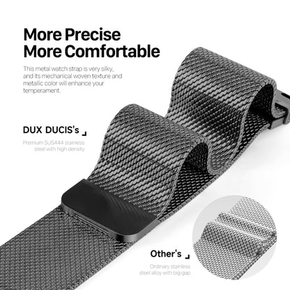 For Apple Watch Series 2 42mm DUX DUCIS Milanese Pro Series Stainless Steel Watch Band(Black) - Watch Bands by DUX DUCIS | Online Shopping South Africa | PMC Jewellery