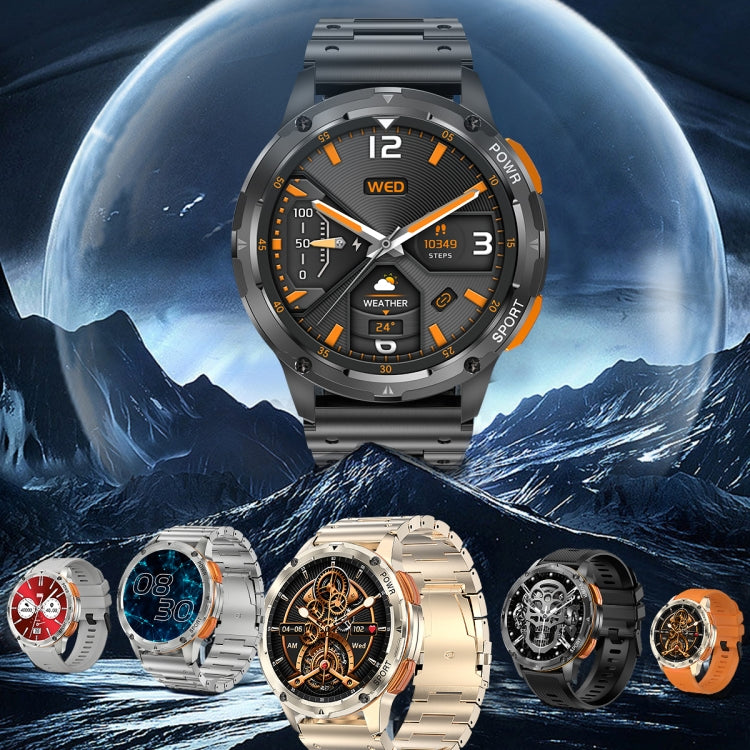LEMFO AK59 1.43 inch AMLOED Round Screen Silicone Strap Smart Watch(Black) - free shipping - PMC TechLife - Order now!